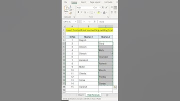 How to use SKIP Blank | MS Excel | #shorts