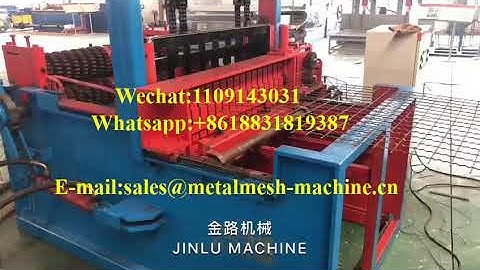 Full automatic crimped wire mesh machine