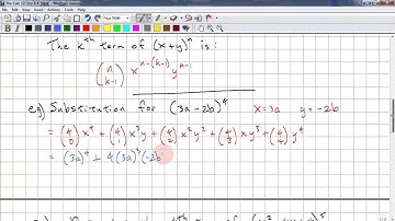 PreCalculus 12 Chp 8.6 - The Binomial Theorem