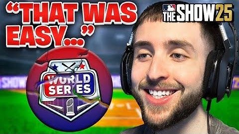 Hitting World Series, But It Was On Rookie Difficulty 🤪