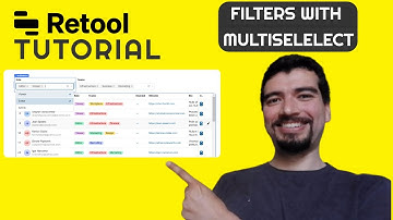 Filter a Table with Multiselect component: Retool Tutorial