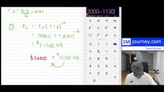 Challenge - Exam question on Equivalent Values, Loan repayment, number of terms