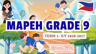 Grade 9 MAPEH Term 1 SY 2026-2027 Learning Competencies #deped #education #mapeh9
