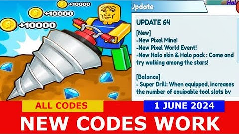 *NEW CODES JUNE 1, 2024* [UPD] Clicker Mining Simulator ROBLOX | ALL CODES
