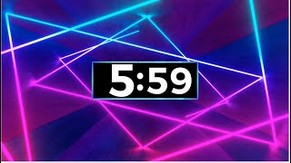 Satisfying Neon Laser 6 Minute Timer