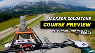 GoPro: Jackson Goldstone's Course Preview Walkthrough in Leogang | 2023 UCI Downhill MTB World Cup