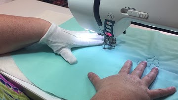 Free Motion Quilting - How to start, stop and bury threads