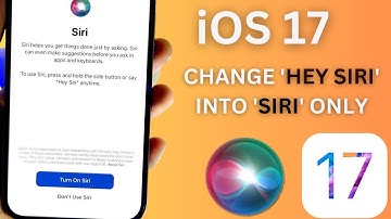 iOS 17 !! How To Change “Hey Siri” Into “Siri” Only  !! Change “Hey Siri” Command Into “Siri Only