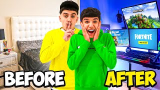 Transforming My Little Brother's Dirty Room Into His Dream Gaming Setup!