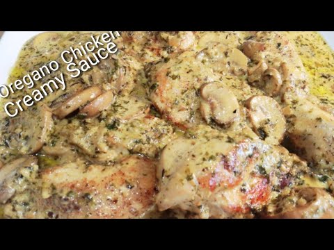 Oregano Creamy Chicken Mushroom Parmesan Sauce