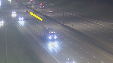 CAUGHT ON VIDEO: Wrong-way driver strikes another vehicle on I-480 in Cleveland