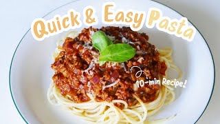 10-min dinner, lunch │ Bolognese Spaghetti, Quick & Easy Pasta recipe 簡易10分鐘番茄肉醬意粉食譜 by LazyFork Cooking 429 views 5 months ago 3 minutes, 11 seconds