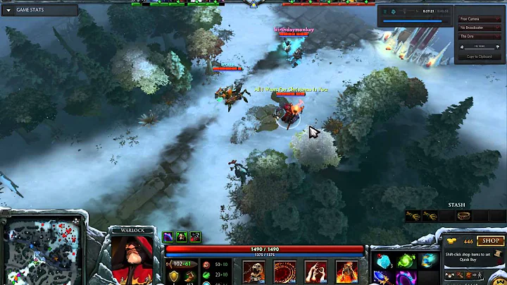 Dota 2 - Warlock - 4 Warlock Golems