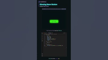 Glowing Neon button #html #css #javascript #coding #shorts #viral #trending #frontend