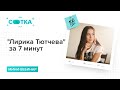 Лирика Тютчева за 7 минут | ЛИТЕРАТУРА ЕГЭ | СОТКА