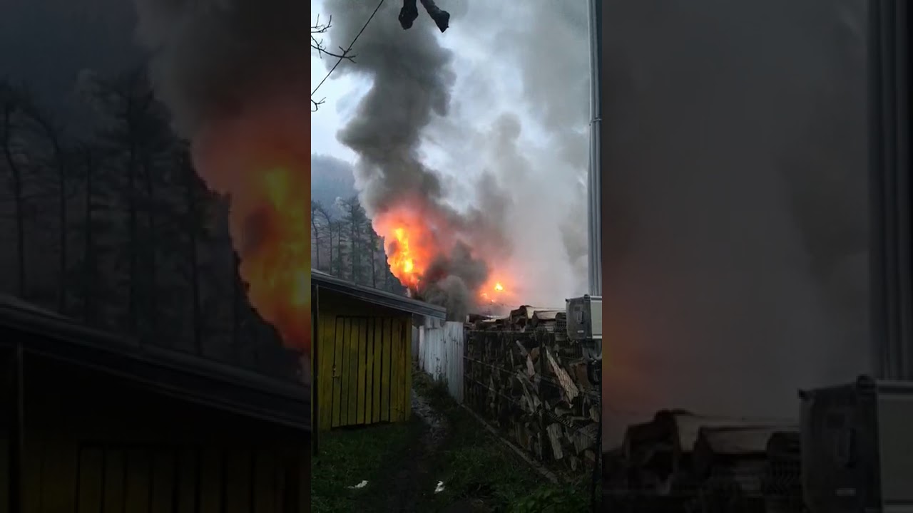 Acum: Incendiu la Tarcău. 3 noiembrie