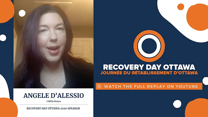 Angele D'Alessio from CMHA Ottawa offers a message to Recovery Day Ottawa