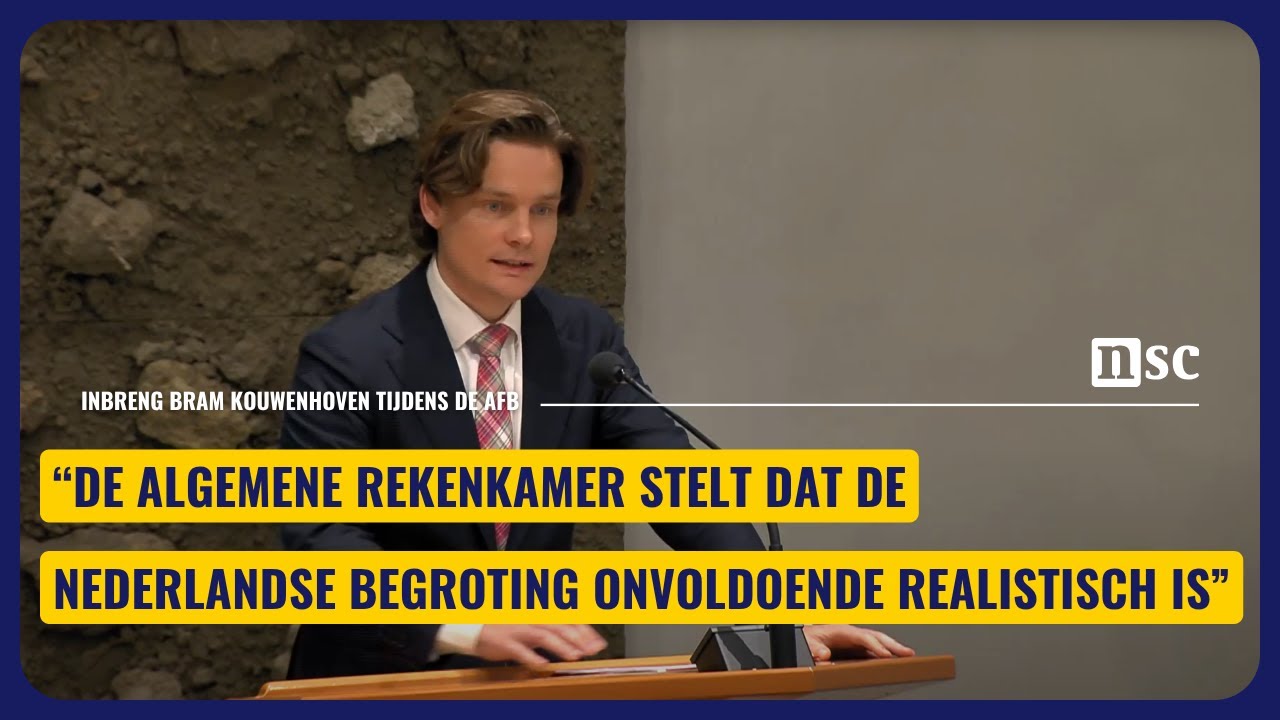 Inbreng eerste termijn Bram Kouwenhoven tijdens Algemene Financiële Beschouwingen
