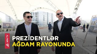 Prezident İlham Əliyev və Qırğızstan Prezidenti Sadir Japarov Ağdam rayonunda olublar – APA TV