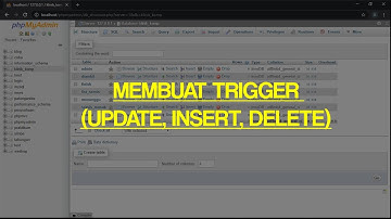 Cara Membuat TRIGGER(Insert, Update, Delete)