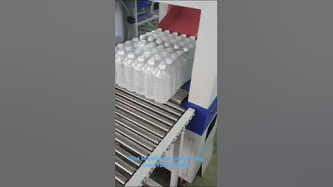 Shrink wrapping machine for water bottle packing machine
