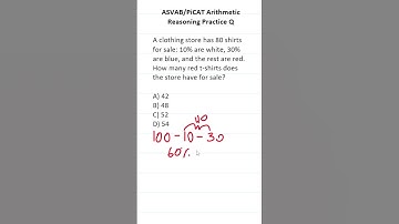 ASVAB/PiCAT Arithmetic Reasoning Practice Test Q: #percentage #acetheasvab with #grammarhero