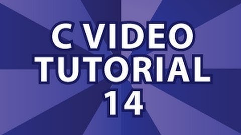 C Video Tutorial 14