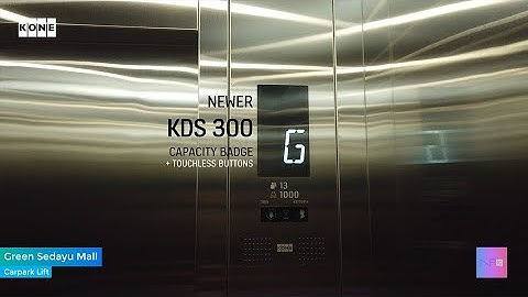 Brand New KONE MonoSpace Elevator with Touchless Buttons - Green Sedayu Mall (Carpark)