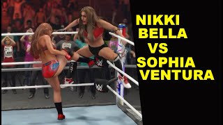 WWE 2K23 Nikki Bella vs Sophia Ventura - No Holds Barred