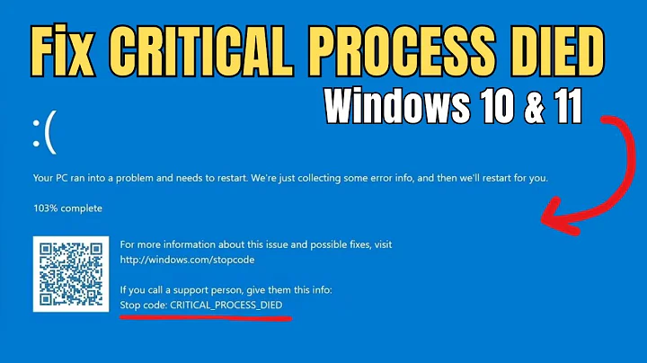 Fix “Critical Process Died” Blue Screen on Windows 10/11 – Step by Step