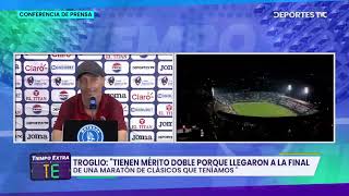 Pedro Troglio explica lo que provocó la remontada y adelanta cuándo jugará la Final ante Marathón