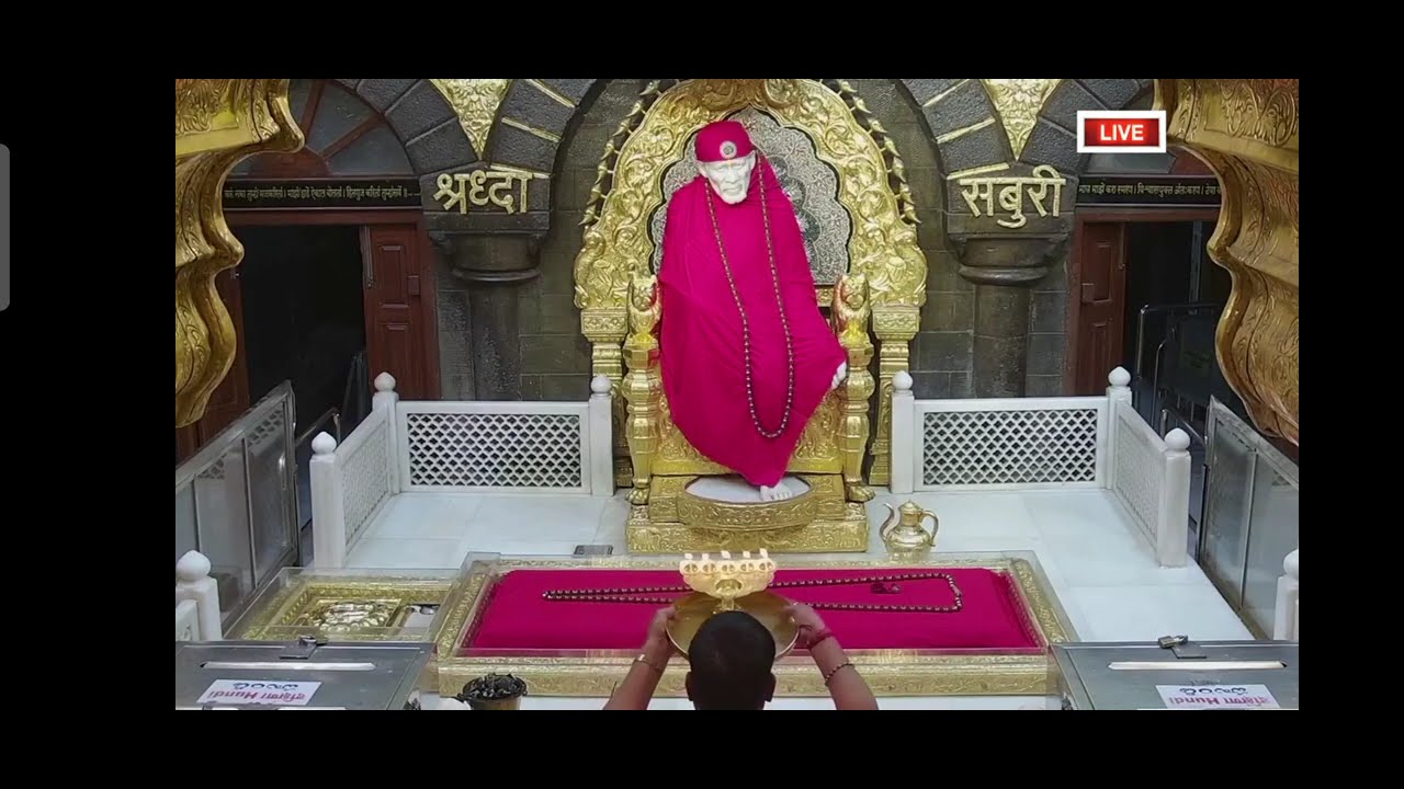 Sai Baba Shej Aarti Shirdi Bale Sai Baba Darshan Sai Baba Temple Darshan Om sai Ram Om