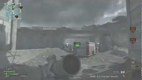 MW3 - S&D Unexpected Throwing Knife Kill