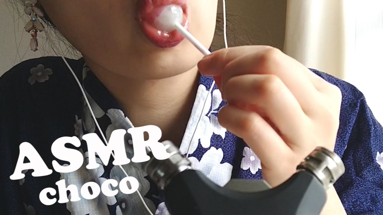 ASMR Lollipop Licking Sucking Mouth Sounds For Relaxing