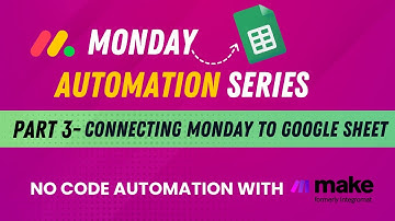 How to Integrate Google sheet to Monday.com in Make I Monday No Code Automation Learning Series