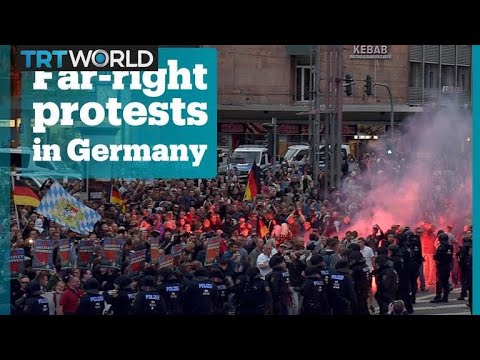 Far-Right And Anti-Racism Groups Clash In Germany
