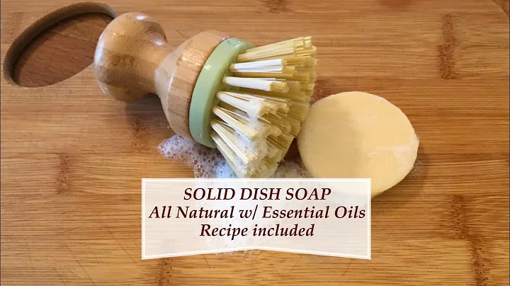 Making Cold Process SOLID DISH SOAP w/ Essential Oils Recipe included | Ellen Ruth Soap