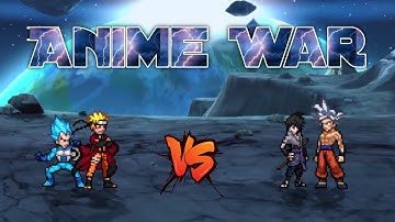 Naruto OP (all form) & Vegeta SSB DBFZ VS Sasuke Indra OP & Goku MUI DBFZ in Jump Force Mugen