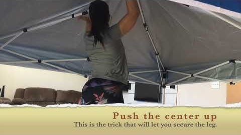 How to ensemble Academy 10X10 Canopy. tutorial.