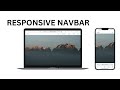 Create a Responsive Navbar with HTML, CSS &amp; JavaScript | Step-by-Step Guide | for beginners