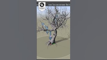 Spooky Stylized Trees in UE5 !!! #3d #shorts  #blender #unrealengine5