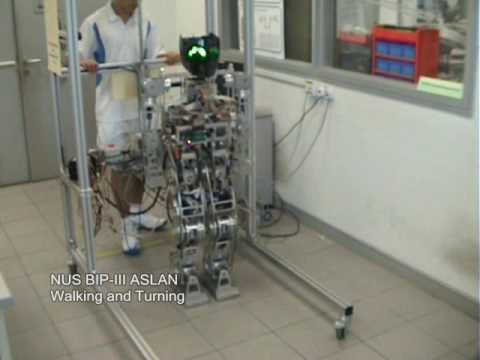 NUS Humanoid Robot - ASLAN - 03 walking and turning