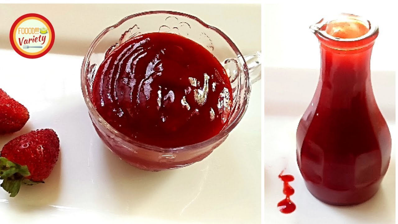 HOMEMADE STRAWBERRY PUREE/STRAWBERRY SAUCE BY FOOD VARIETY