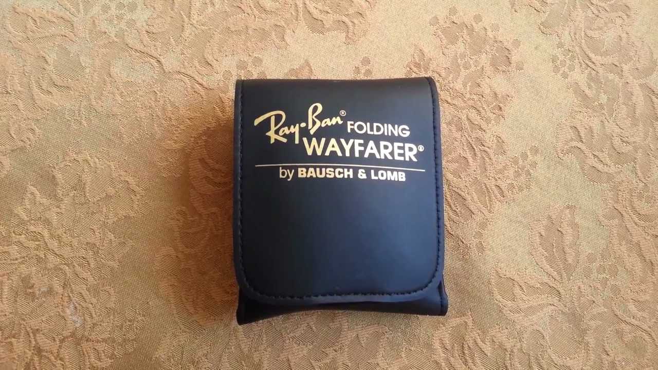 ray ban folding wayfarer by bausch & lomb