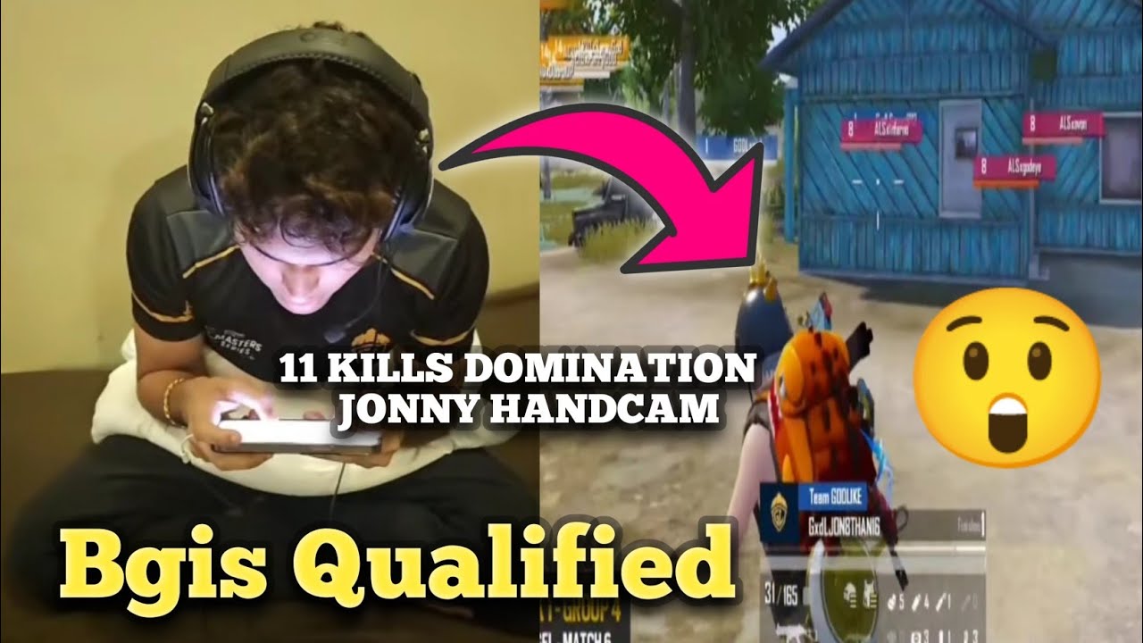 Godlike 11 kills Domination in Bgis with Jonathan Handcam 🔥🚀 - YouTube