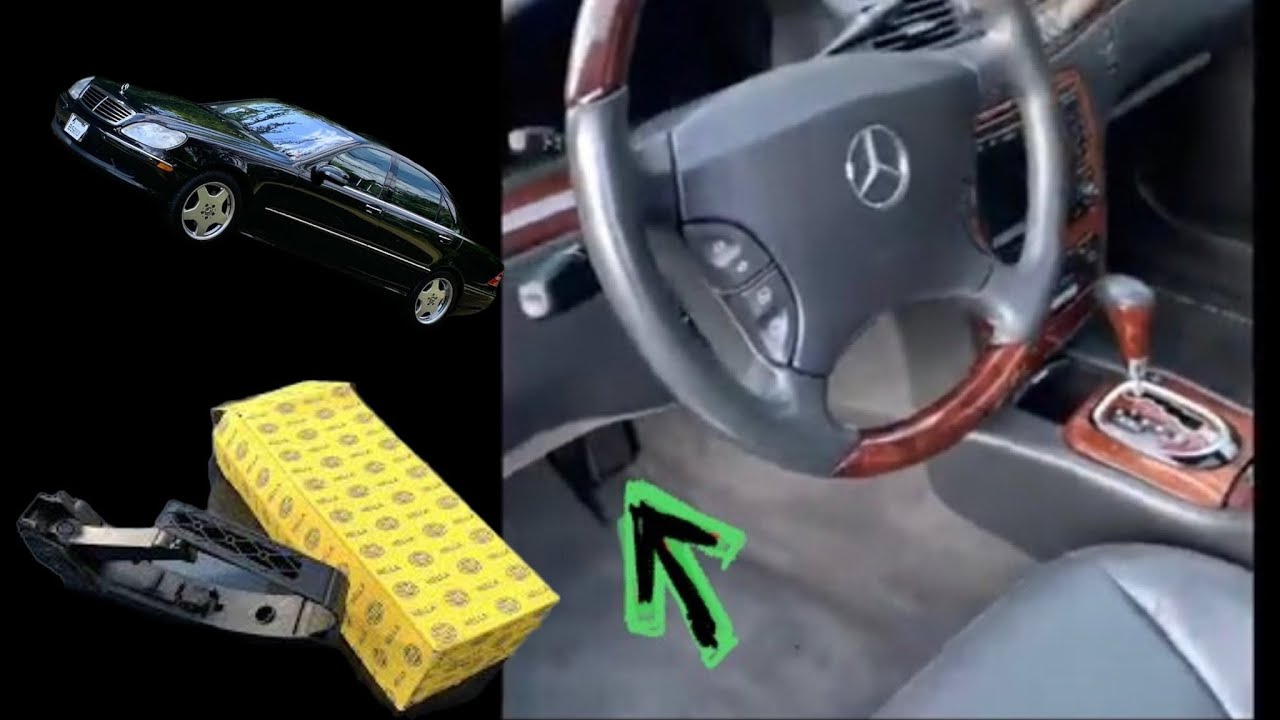 Gas pedal need replacing…I’ll show you how (Mercedes w220) YouTube