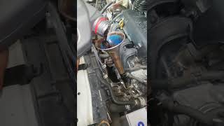 Toyota 1.3 transmission oil refill. #automobile #transmission #mechanic #tips