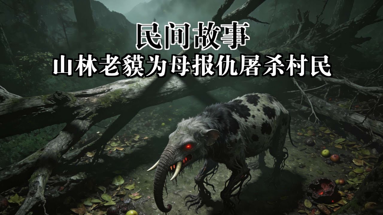 民间故事：山中老貘为母报仇屠杀村民！#民間故事 #奇聞異事 #懸疑故事