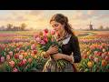 One Spring Day in the Tulip Fields of Holland 🌷 | Visual Poem | Relaxing Classical Music