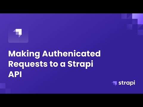 Making Authenticated Requests to a Strapi API